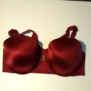 Soma Vanishing Back Bra 38 D Burgundy